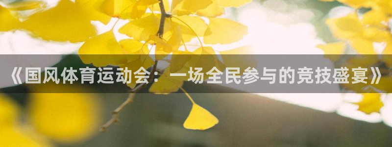 意昂34注册：《国风体育运动会：一场全民参与的竞技盛宴》